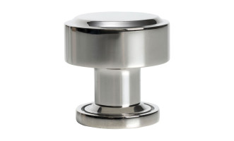 Ручка-кнопка Tube polished nickel