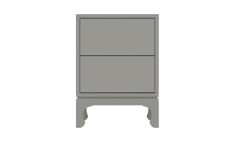 Прикроватная тумба Остин с 2-я ящиками, основание C без декора