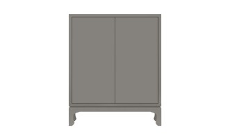 Комод Остин с дверками наборный, основание С без декора