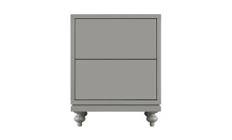 Прикроватная тумба Остин с 2 ящиками, основание B без декора