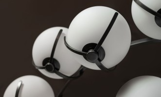 Люстра Scoop тёмная бронза D230