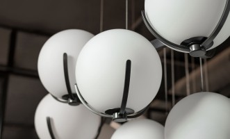 Люстра Scoop тёмная бронза D230
