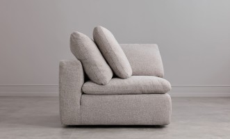 Диван Нубе угловая секция, серый