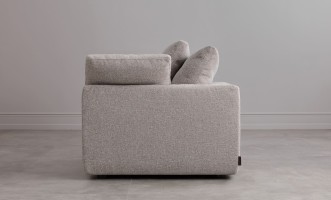 Диван Нубе угловая секция, серый