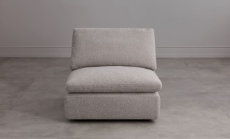 Диван Нубе одноместная секция, серый