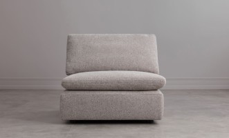 Диван Нубе одноместная секция, серый