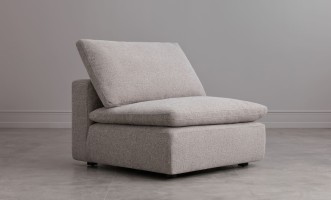 Диван Нубе одноместная секция, серый