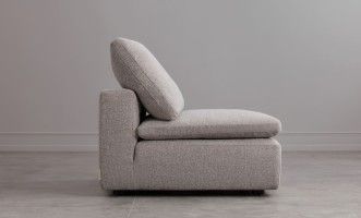 Диван Нубе одноместная секция, серый