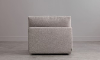 Диван Нубе одноместная секция, серый