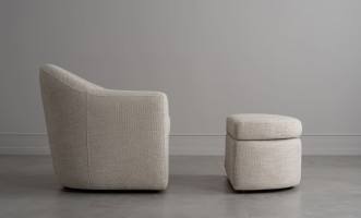 Кресло Мэлвин с пуфом