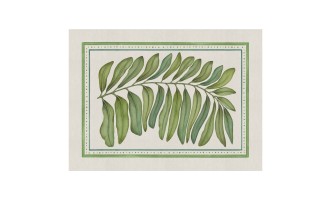 Полотенце кухонное Тамаринд/Tamarindo с зелёной каймой
