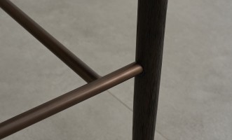 Стул барный Bradley тёмный linen latte