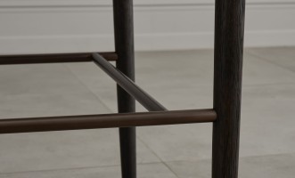 Стул барный Bradley тёмный linen latte