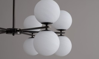 Люстра Molecule тёмная бронза