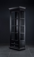 Витрина Оксфорд узкая правая чёрная