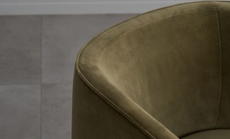 Кресло на колёсиках Альдо бархатное olive velvet