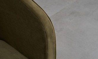 Кресло на колёсиках Альдо бархатное olive velvet