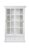 Витрина Оксфорд двухдверная белая