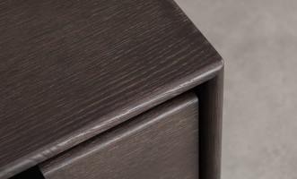 Комод JP Line 6.0 с 2 ящиками и 2 фасадами тёмный дуб