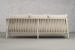 Диван Таормина уличный трёхместный, светлый