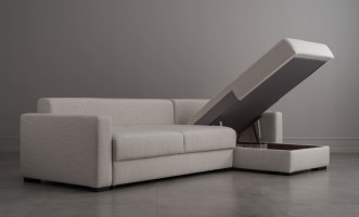 Диван Ласло угловой раскладной с узкими подлокотниками