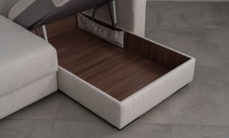 Диван Ласло угловой раскладной с узкими подлокотниками