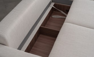 Диван Ласло угловой раскладной с узкими подлокотниками