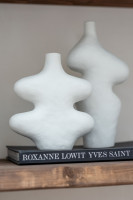 Ваза Twisted white