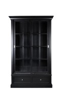 Витрина Оксфорд двухдверная чёрная