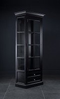 Витрина Оксфорд узкая чёрная