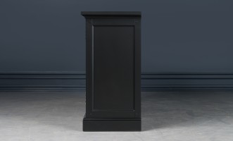 Комод Оксфорд с глухими дверцами чёрный