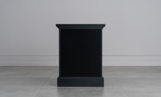 Прикроватная тумба Оксфорд с 3 ящиками чёрная