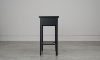 Прикроватная тумба Оксфорд высокая с 1 ящиком чёрная