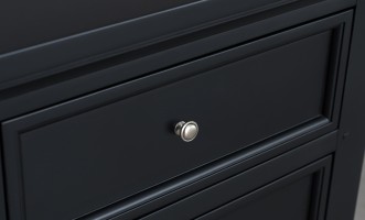 Комод Оксфорд с 5-ю ящиками чёрный