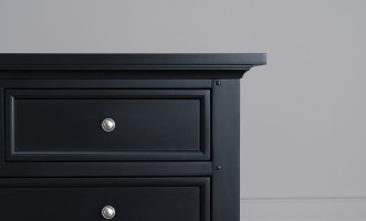 Комод Оксфорд с 5-ю ящиками чёрный