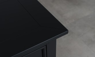 Комод Оксфорд с 5-ю ящиками чёрный