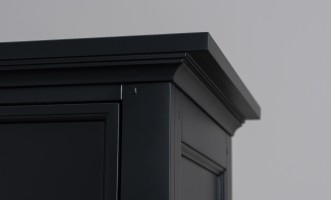 Комод Оксфорд с 5-ю ящиками чёрный