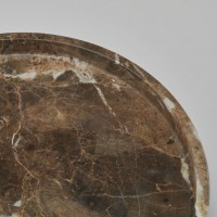 Поднос круглый Хаммам, коричневый мрамор