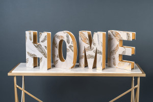 Шкатулки Home в виде букв
