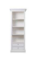 Витрина Оксфорд с ящиками открытая белая