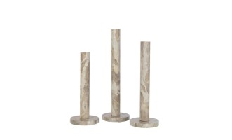 Подсвечники Marble Beige набор 3 шт
