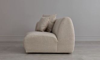 Диван модульный АЙВОРИ секция с подлокотником левая 1500х1270х800