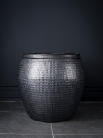 Кашпо Collar graphite L