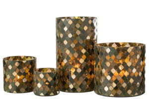 Подсвечник Mosaic Green Xl