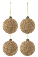 Набор декоративных ёлочных украшений 4 шт Bauble Pearls