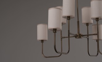 Люстра Mind vintage brass