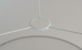 Абажур к настольной лампе Chinz white 40 см