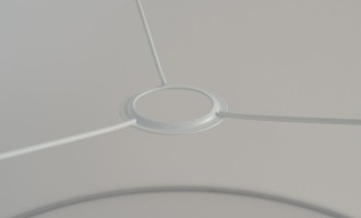 Абажур к настольной лампе White cotton 45 см