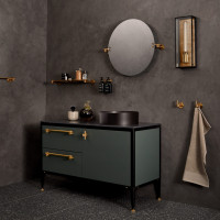 Дверная ручка Cast Pull Bar Small Brass
