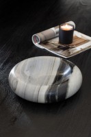 Блюдо декоративное Marble Grey/Black M